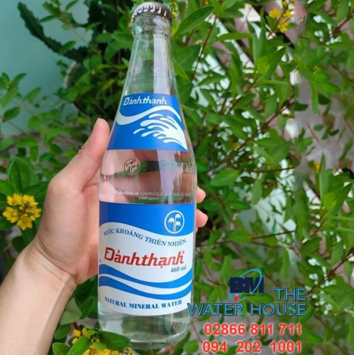 Nước khoáng đảnh thạnh chai thủy tinh 460ml có ga vị lạt (két 20 chai),